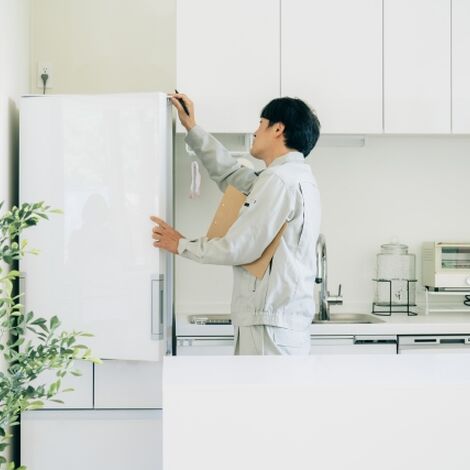 冷蔵庫と回収業者