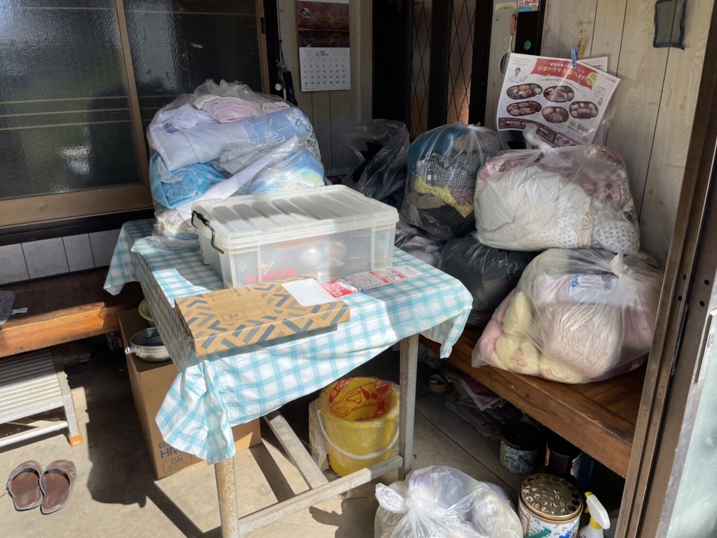 不用品回収現場